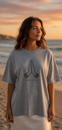 Oversized Bio Hand & Symbols Print