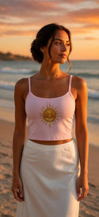 Damen Tanktop mit feiner Rippstruktur
