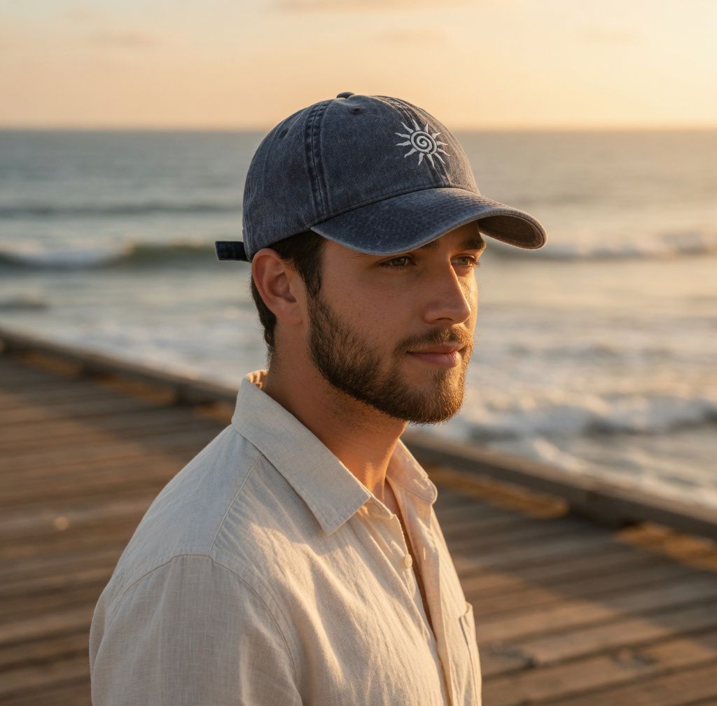 Vintage Cord Cap Navy Unisex