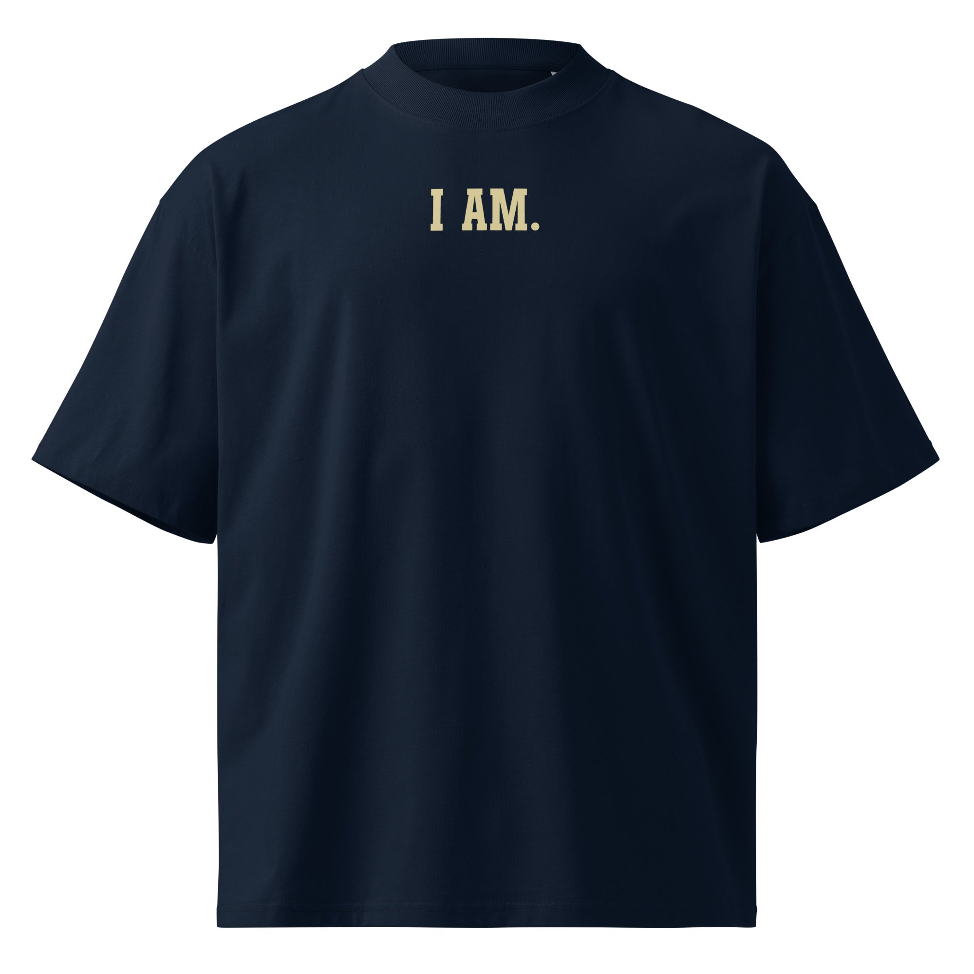 Oversized Bio Shirt Navy Unisex 100% Organic Cotton – vP-Store